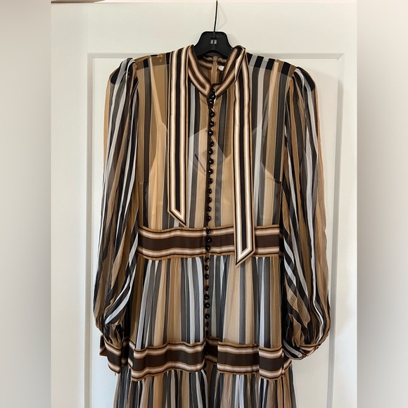 Zimmermann - BOTANICA PANELLED MIDI DRESS - Size 3 - Picture 5 of 6